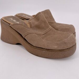 Vintage Y2K Chunky MIA Platform Bratz Style Slip On Shoes Size 9 FLAWS